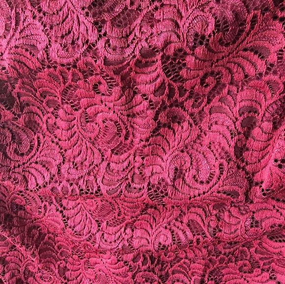 Charlotte Russe NWT Red Lace Bodycon Dress - Picture 4 of 4